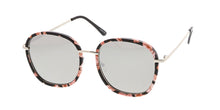 7246RV Women's Combo Large Rounded Multicolor Print Frame w/ Color Mirror Lens