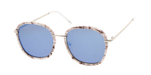 7246RV Women's Combo Large Rounded Multicolor Print Frame w/ Color Mirror Lens