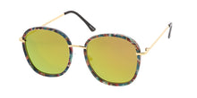 7246RV Women's Combo Large Rounded Multicolor Print Frame w/ Color Mirror Lens