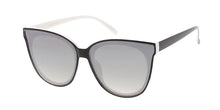 7279RV Women's Plastic Large Cat Eye w/ Color Mirror Lens