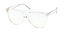 7283CLR Women's Plastic Large Flat Top Designer Frame w/ Clear Lens