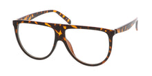 7283CLR Women's Plastic Large Flat Top Designer Frame w/ Clear Lens