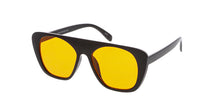 7304COL Unisex Retro Plastic Flat Top w/ Color Lens