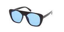 7304COL Unisex Retro Plastic Flat Top w/ Color Lens