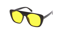 7304COL Unisex Retro Plastic Flat Top w/ Color Lens