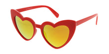 7340HRT/RV Women's Plastic Heart Frame w/ Color Mirror Lens