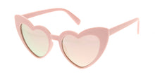 7340HRT/RV Women's Plastic Heart Frame w/ Color Mirror Lens