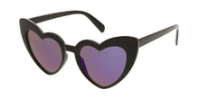 7340HRT/RV Women's Plastic Heart Frame w/ Color Mirror Lens