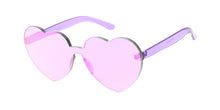 7371HRT/RV Women's Plastic Heart Color Block w/ Color Mirror Lens