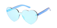 7371HRT/RV Women's Plastic Heart Color Block w/ Color Mirror Lens