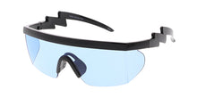 7380COL Unisex Plastic 80s Retro Sports Shield w/ Color Lens