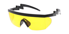 7380COL Unisex Plastic 80s Retro Sports Shield w/ Color Lens