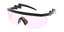 7380COL Unisex Plastic 80s Retro Sports Shield w/ Color Lens