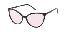 7403COL Women's Plastic Medium Thin Cat Eye Frame w/ Color Lens