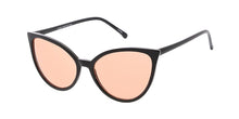 7403COL Women's Plastic Medium Thin Cat Eye Frame w/ Color Lens