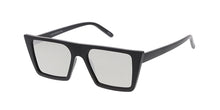 7431RV Women's Plastic Medium Flat Top Cat Eye Frame w/ Color Mirror Lens