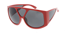 7449 Unisex Plastic Oversized Square Tri Lens Frame