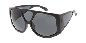 7449 Unisex Plastic Oversized Square Tri Lens Frame