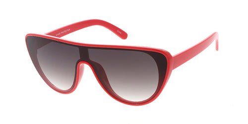 7452 Women's Plastic Medium Cat Eye Shield