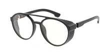 7456CLR Unisex Plastic Medium Aviator w/ Side Shields and Clear Lens