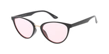 7459COL Women's Plastic Medium Thin Cat Eye w/ Color Lens