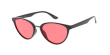 7459COL Women's Plastic Medium Thin Cat Eye w/ Color Lens