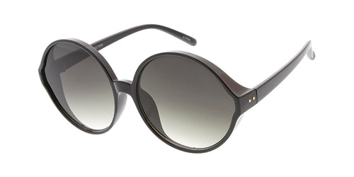 7464 Women's Plastic Oversized Rounded Vintage Inspired Frame