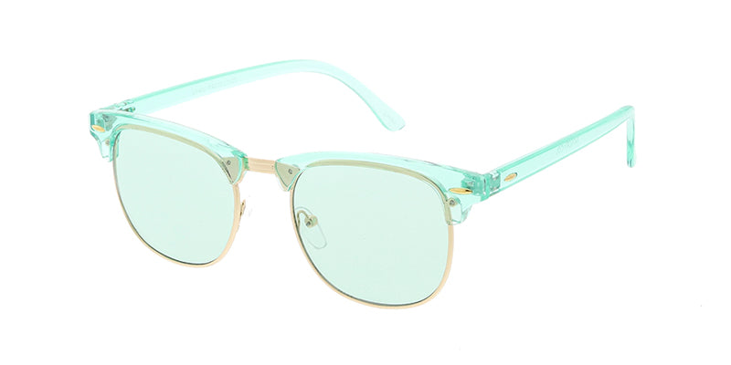 7475CRY/COL Unisex Combo Monochromatic Color Clubber Frame w/ Color Lens