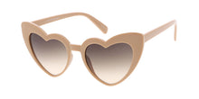 7476HRT/COL Women's Plastic Large Heart Frame w/ Two Tone Lens