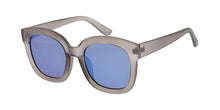 7486RV Women's Plastic Large Chunky Square Frame w/ Color Mirror Lens