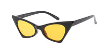 7527COL Women's Plastic Small Extreme Cat Eye Frame w/ Color Lens