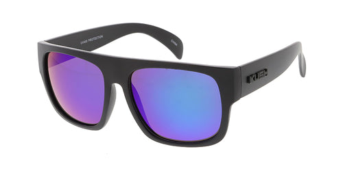 7529KSH/RV KUSH Plastic Large Rectangular Frame w/ Color Mirror Lens