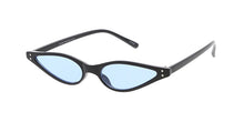 7545COL Women's Plastic Small Wingtip Cat Eye Frame w/ Color Lens