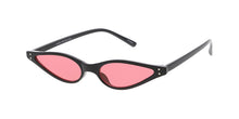 7545COL Women's Plastic Small Wingtip Cat Eye Frame w/ Color Lens