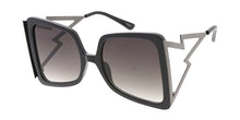 7576 Women's Plastic Oversized Frame w/ Open Zig Zag Arms