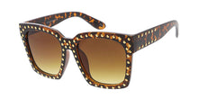 7585 Women's Plastic Large Square Studded Frame