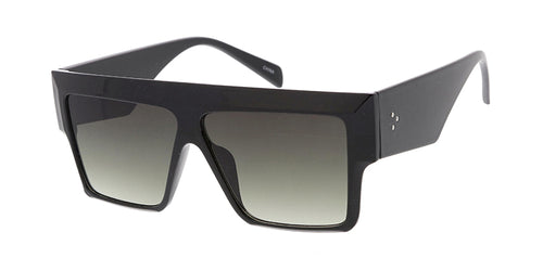7620 Women's Plastic Large Chunky Rectangular Frame