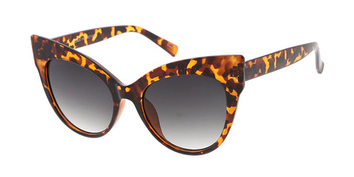 7630 Women's Plastic Large Cat Eye Frame