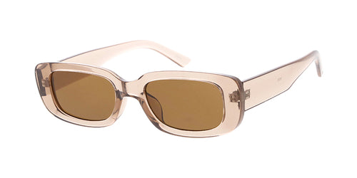 7633 Women's Plastic Small Chunky Rectangular Frame