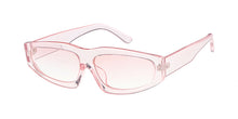 7639CRY/COL Women's Plastic Small Chunky Monochromatic Crystal Color Frame w/ Color Lens