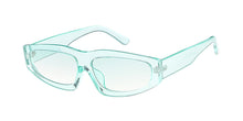 7639CRY/COL Women's Plastic Small Chunky Monochromatic Crystal Color Frame w/ Color Lens