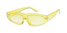 7639CRY/COL Women's Plastic Small Chunky Monochromatic Crystal Color Frame w/ Color Lens