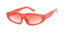 7639CRY/COL Women's Plastic Small Chunky Monochromatic Crystal Color Frame w/ Color Lens