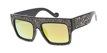 7662GLT Women's Plastic Large Flat Top Frame w/ Glitter Inserts