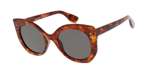 7677 Women's Plastic Large Rounded Cat Eye Frame