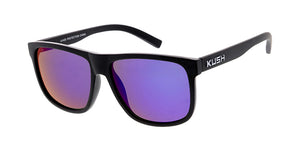 7687KSH/RV KUSH Plastic Medium Rectangular Frame w/ Color Mirror Lens