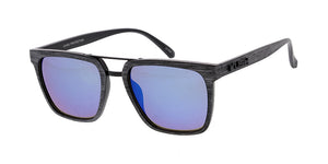 7710KSH/RV KUSH Combo Medium Square Woodgrain Frame w/ Color Mirror Lens