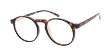 7733RV Unisex Plastic Medium Round Schoolboy Vintage Inspired Hipster Frame w/ Flash Mirror (Very Light) Lens
