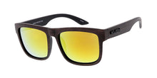 7739KSH/RV KUSH Plastic Large Flat Top Rectangular Woodgrain Textured Frame w/ Color Mirror Lens