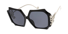 7750 Women's Plastic Large Square Vintage Inspired Frame w/ Butterfly Hinge